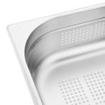 Vogue K845 Stainless Steel Perforated 1/2 Gastronorm Tray 100mm