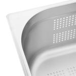 Vogue K846 Stainless Steel Perforated 1/2 Gastronorm Pan 150mm