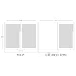 Koldbox KBC2 Double Door Hinged Back Bar Cooler
