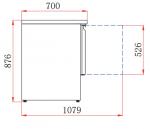 Koldbox KXCC2 Commercial 2 Door Compact Gastronorm Prep Counter