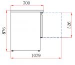 Koldbox KXCC3 Commercial 3 Door Compact Gastronorm Prep Counter