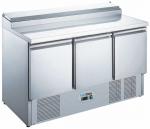 Koldbox KXCC3-SAL Commercial 3 Door Compact Gastronorm Prep Counter With Saladette