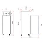 Koldbox KXF600 Commercial Single Door 600ltr Freezer