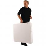 L001 Bolero Centre Folding Utility Table White 6ft