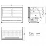 Interlevin LCT750C Curved Countertop Display Range