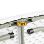 Bolero LL001 Rectangular White Centre Folding Table 6ft 