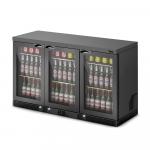 IMC Mistral M135 Premium Undercounter Black Triple Door Bottle Cooler