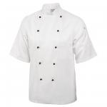 Chef Works A374 White Short Sleeve Marche Chefs Jacket