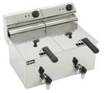 Hallco MDF88T Twin Tank / Basket Fryer with Drainage Taps