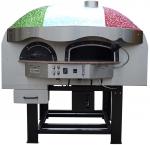 AS Term MIX120RK Wood-Gas Fired Rotating Base Pizza Oven 9 x 12