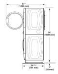 Maytag MLE22PRTGW 10.5kg Ready Stacked Washer and Dryer