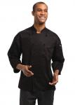 Chef Works A375 Monaco Executive Chefs Jacket Black. 