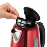 Morphy Richards Equip Kettle 3kW Brushed Steel / Red 1.7L