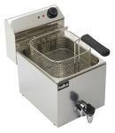 Hallco MSF8T Large Single Tank / Basket Countertop Electric Fryer with Tap