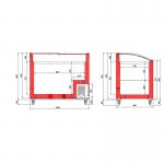 Tefcold NIC300SCEB Sliding Curved Glass Lid Chest Freezer -  327 Litre