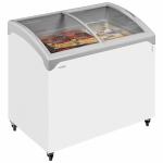 Tefcold NIC300SCEB Sliding Curved Glass Lid Chest Freezer -  327 Litre