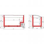 Tefcold NIC500SCEB Sliding Curved Glass Lid Chest Freezer -  541 Litre