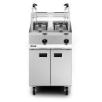 Lincat Opus 800 OG8111/OP2/N Twin Tank Natural Gas Fryer with Pump Filtration - 2 x 14 Litre Tanks