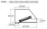 Parry Snack Commercial Extraction Canopies No Fan Pack - Depth 810mm