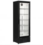 Interlevin PD110T Upright Black Single Glass Door Bottle Cooler