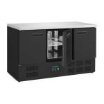 Polar PG023 G-Series Triple Door Counter Fridge Black 368Ltr