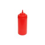 Thunder Group PLTHSB016RW Red Pack of 6 Wide Mouth Squeeze Bottles 475ml