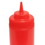 Thunder Group PLTHSB016RW Red Pack of 6 Wide Mouth Squeeze Bottles 475ml