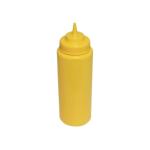 Thunder Group PLTHSB032YW Yellow Pack of 6 Wide Mouth Squeeze Bottles 945ml