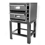 Super Pizza PO6868DETG Commercial Twin Deck Electric Pizza Oven & Temperature Gauge - 8 x 13
