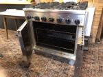 Burco Titan RG90NG 6 Burner Natural Gas Range Cooker