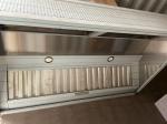 RET23852 - STAINLESS STEEL DUEL PLENUM WALL MOUNTED EXTRACTION CANOPY COMPLETE WITH BAFFLE FILTERS, GREASE COLLECTION DRAWERS - DIMS: W2310 X D1400 X 500MM