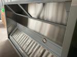 RET23852 - STAINLESS STEEL DUEL PLENUM WALL MOUNTED EXTRACTION CANOPY COMPLETE WITH BAFFLE FILTERS, GREASE COLLECTION DRAWERS - DIMS: W2310 X D1400 X 500MM