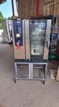 RET51482 - Rational ICP 10-1/1E iCombi Pro, Left Hand Hinge- 10 Deck Electric Combination Oven. With UG2 Mobile Stand. 