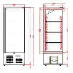 Tefcold RK500B Commercial Upright Refrigerator in Stainless Steel