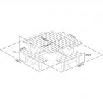 Rowlinson Square Wooden Picnic Table 6.5ft