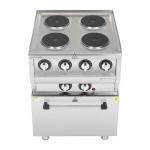 Buffalo SA808 600 Series 4 Plate Electric Convection Oven Range