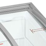 Tefcold IC101SCEB Sliding Curved Glass Lid Chest Freezer
