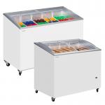 Tefcold IC100SCEB Commercial Sliding Curved & Angled Lid Chest Freezer - 100 Litre