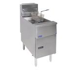 Pitco SG14S Twin Basket Single Tank Solstice 4 Burner Gas Fryer 