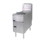 Pitco SG14S Twin Basket Single Tank Solstice 4 Burner Gas Fryer 