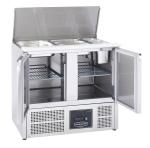 Sterling Pro - Cobus SPU200SL 2 Door Hinged Lid & Chop Board Saladette Counter, 240 Litres