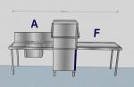 Cater-wash Passthrough Dishwasher Tabling Package 7