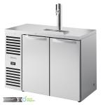True TDR48-RISZ1-L-S-SS-2 Keg Chiller / Dispenser, Stainless Steel Ext, 2 Solid Swing Doors