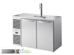 True TDR52-RISZ1-L-S-SS-2 Keg Chiller / Dispenser, Stainless Steel Ext, 2 Solid Swing Doors