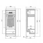 Tefcold FS1280B Upright Commercial Display Refrigerator