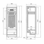 Tefcold SD1380B Commercial Upright White Refrigerator