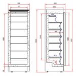 Tefcold UFG1380 Commercial Upright Display Freezer - 300ltr