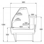 Frilixa TEJO 2 Curved Glass Serveover Counter