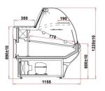 Igloo TOBI NEO Curved Glass Serveover Counter 