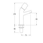Mechline AquaTechnix TX-500SD 1/2-inch Taps with Dome Heads (pair)